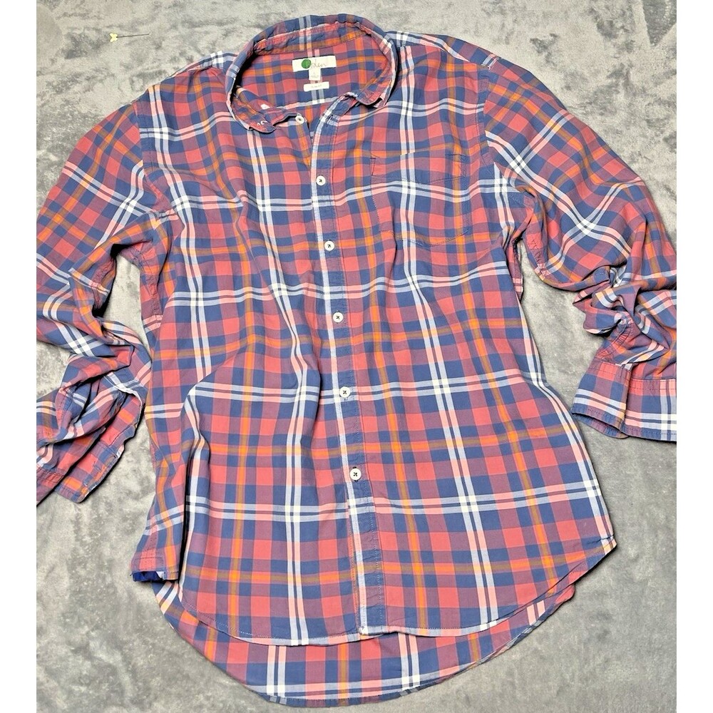Boden mens button up long sleeve sz L checked shirt smart stylish everyday trend